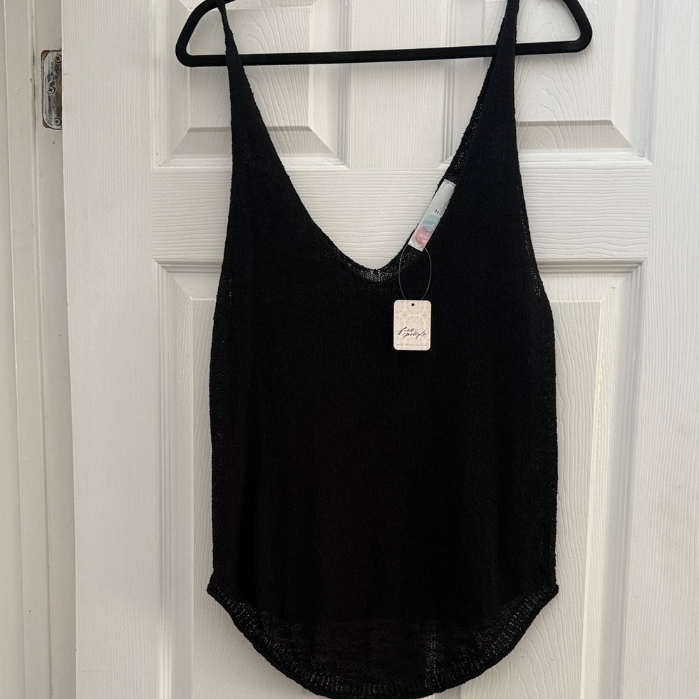 Free People Black Camisole Tank NWT